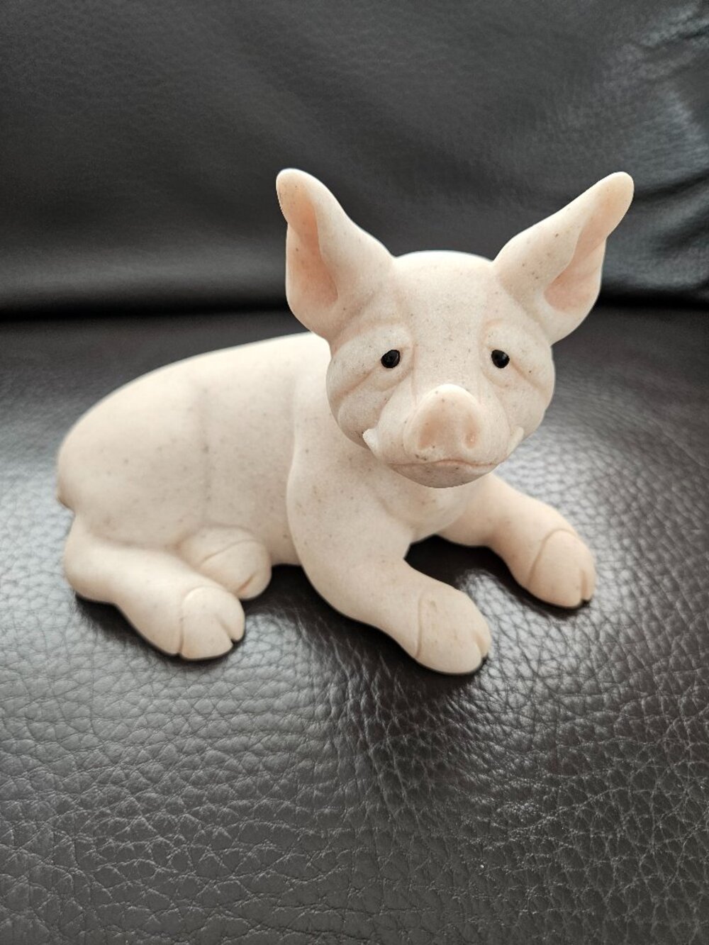 Quarry Critters Pig Figurine by Second Nature Designs, New